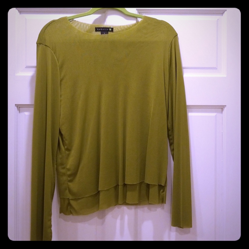 Babette spring green top